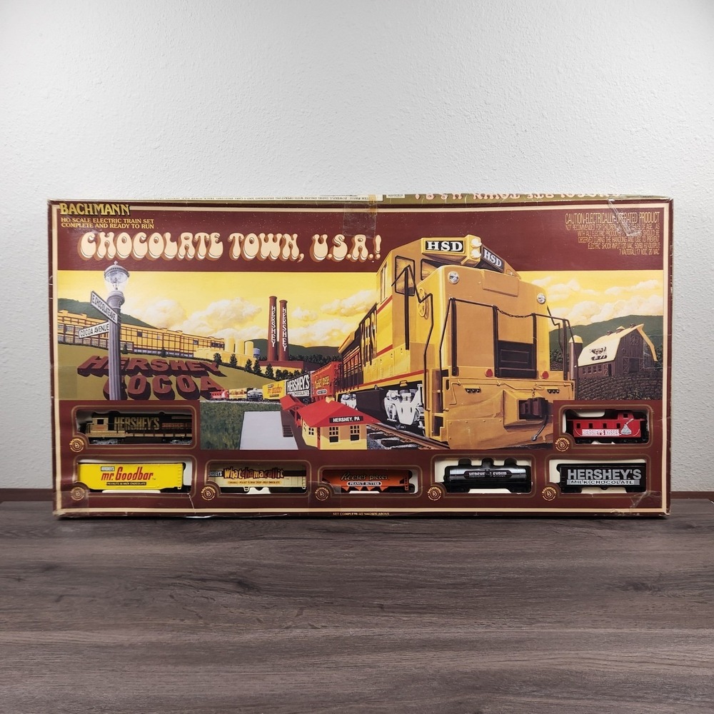 Vintage 1993 Bachmann Chocolate Town USA HO Scale Train Set Hershey Complete